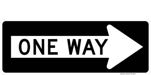 One Way (Right Arrow), MUTCD One Direction