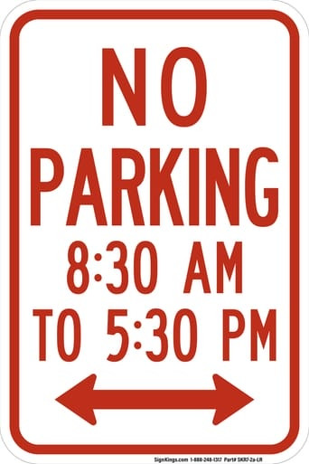 No Parking (Part Time), MUTCD