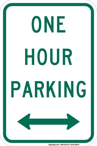One Hour Parking (Time Limit), MUTCD