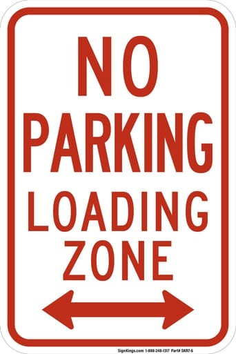 No Parking Loading Zone, MUTCD