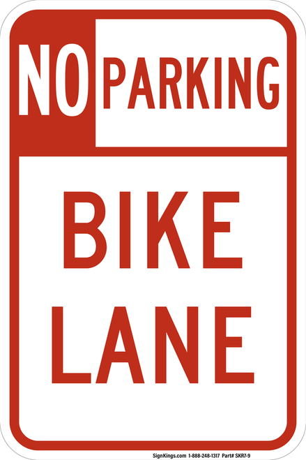 No Parking Bike Lane, MUTCD No Parking