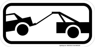 Tow-Away Zone Symbol (Plaque), MUTCD