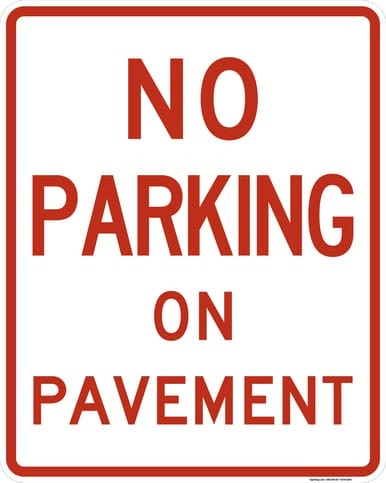 No Parking on Pavement, MUTCD