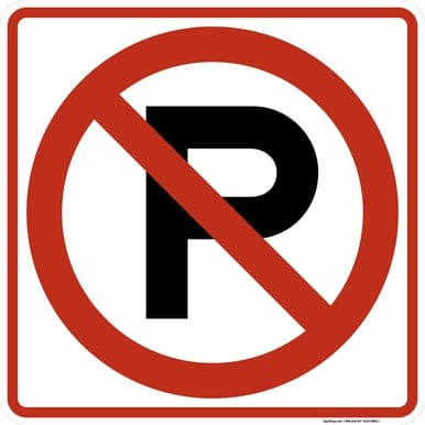 No Parking (Symbol), MUTCD (Part#: SKR8-3)
