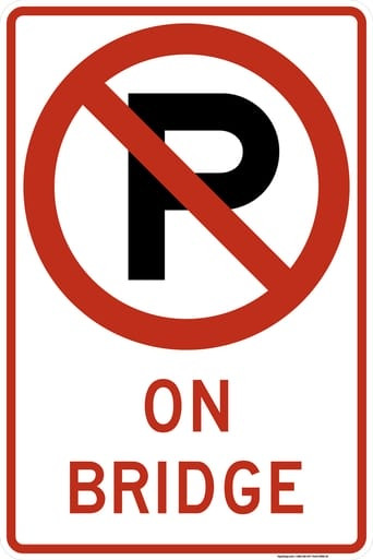 No Parking (Symbol) On Bridge, MUTCD (Part#: SKR8-3d), MUTCD Rural & Highway Parking Signs