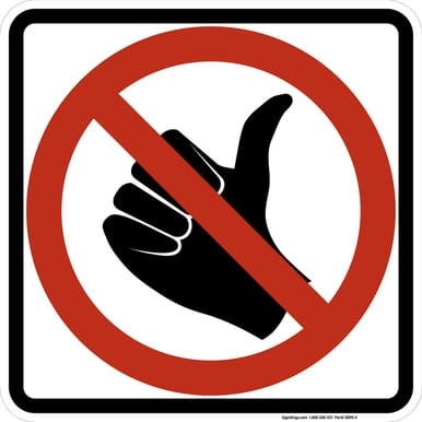 No Hitchhiking (Symbol), MUTCD (Part#: SKR9-4), MUTCD Bike & Pedestrian