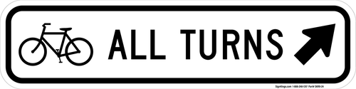 Bicycle All Turns, MUTCD Bike & Pedestrian