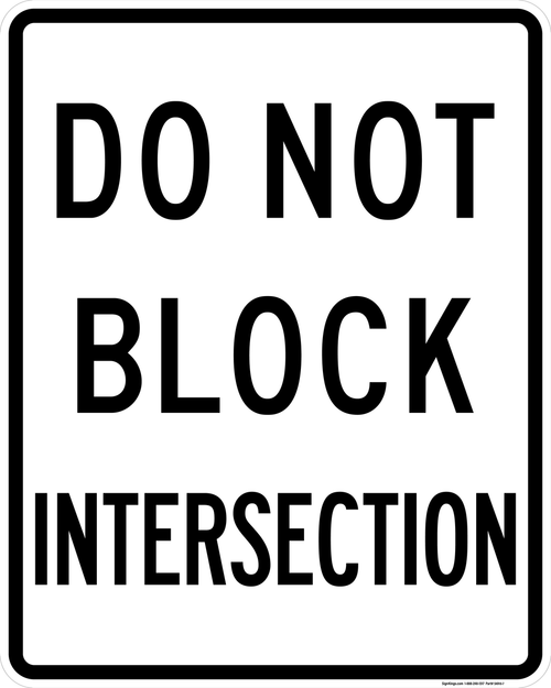 Do Not Block Intersection, MUTCD Traffic Signals