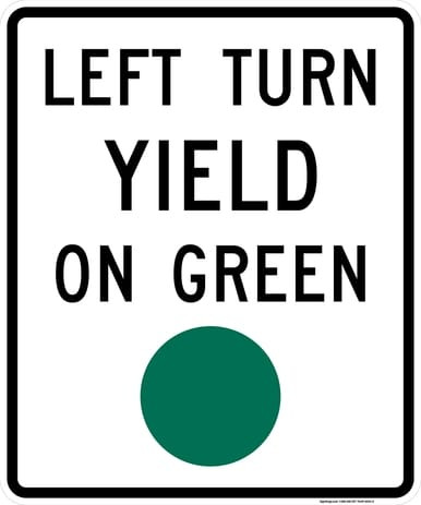 Left Turn Yield On Green, MUTCD (Part#: SKR10-12), MUTCD Traffic Signals