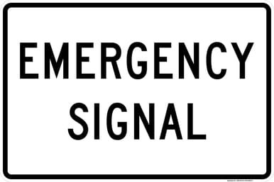 Emergency Signal, MUTCD (Part#: SKR10-13), MUTCD Traffic Signals
