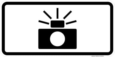 Photo Enforced Camera Symbol (Plaque), MUTCD (Part#: SKR10-19P), MUTCD Traffic Signals