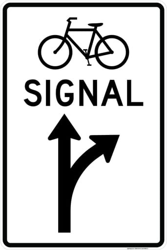 Bicycle Signal Mandatory Movement (Thru & Right Arrows), MUTCD (Part#: SKR10-41), MUTCD Traffic Signals