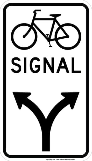 Bicycle Signal Mandatory Movement (Left & Right Arrows), MUTCD