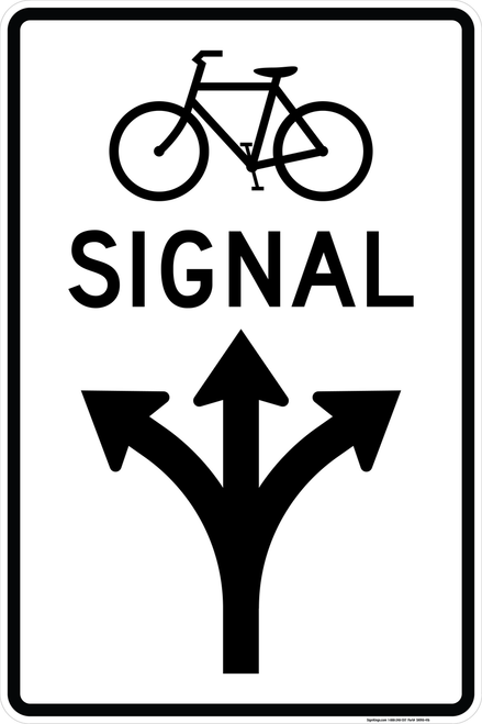 Bicycle Signal Mandatory Movement (Left, Thru & Right Arrows), MUTCD Traffic Signals