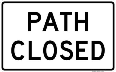 Path Closed, MUTCD