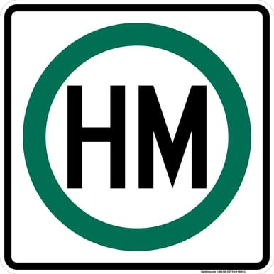 Hazardous Material Route, MUTCD