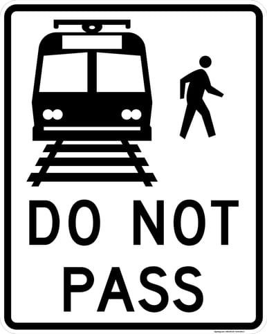 Do Not Pass Light Rail Transit, MUTCD