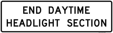 End Daytime Headlight Section, MUTCD (Part#: SKR16-11), MUTCD Rail & Other