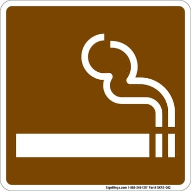 Smoking Area, MUTCD (Part#: SKRS-002), Recreation