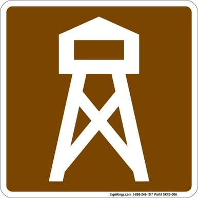 Lookout Tower, MUTCD (Part#: SKRS-006), MUTCD Recreation - General Application