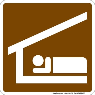Sleeping Shelter, MUTCD (Part#: SKRS-037), MUTCD Recreation - Accommodations