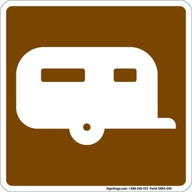 Trailer Site, MUTCD (Part#: SKRS-040), MUTCD Recreation - Accommodations