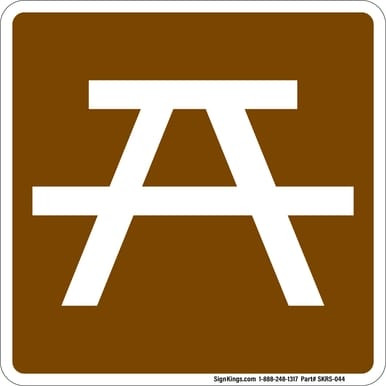 Picnic Site, MUTCD (Part#: SKRS-044), MUTCD Recreation - Services