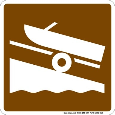 Boat Ramp, MUTCD (Part#: SKRS-054), MUTCD Recreation -  Water Recreation