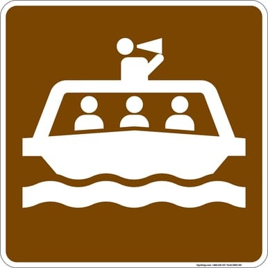 Tour Boat, MUTCD (Part#: SKRS-087), MUTCD Recreation -  Water Recreation