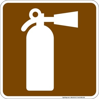 Fire Extinguisher, MUTCD (Part#: SKRS-090), MUTCD Recreation - General Application
