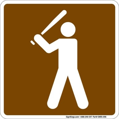 Baseball, MUTCD (Part#: SKRS-096), MUTCD Recreation -  Land Recreation