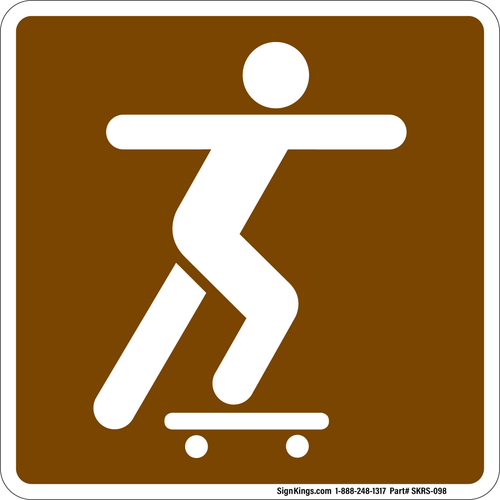Skateboarding, MUTCD Recreation -  Land Recreation