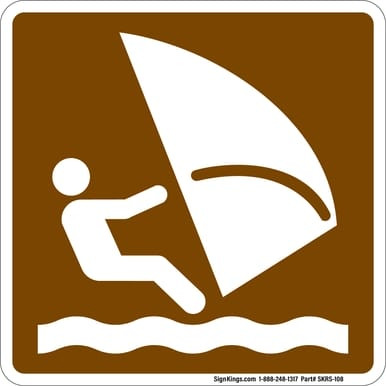 Wind Surfing, MUTCD (Part#: SKRS-108), MUTCD Recreation -  Water Recreation