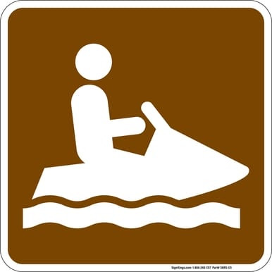 Jet Ski/Personal Watercraft, MUTCD (Part#: SKRS-121), MUTCD Recreation -  Water Recreation