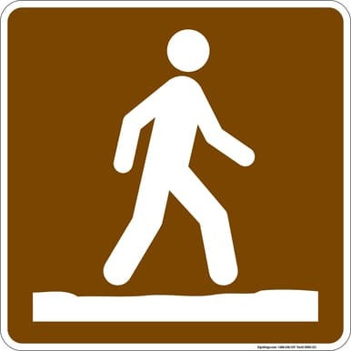 Stay on Trail, MUTCD (Part#: SKRS-123), MUTCD Recreation - General Application