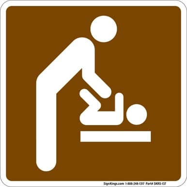 Baby Changing Station (Men’s Room), MUTCD (Part#: SKRS-137), MUTCD Recreation - Accommodations