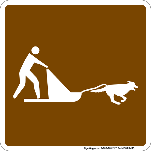 Dog Sledding, MUTCD Recreation - Winter Recreation