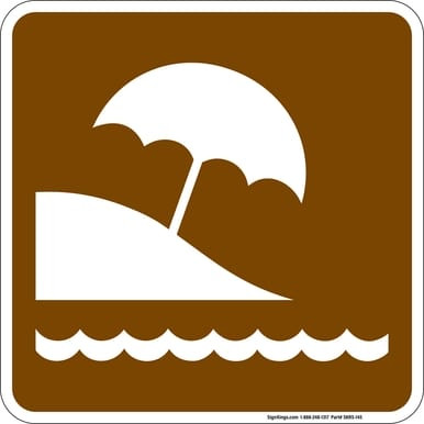 Beach, MUTCD (Part#: SKRS-145), MUTCD Recreation -  Water Recreation