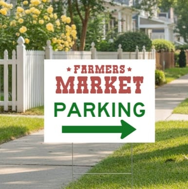 "Custom Coroplast Yard Sign" (Part#: CUSTYRD) Example - Available in 18"x12", 24"x18", 36"x24"