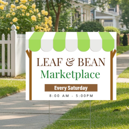 Market Template, Yard Sign