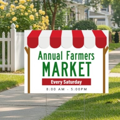 Market Template, Yard Sign (Part#: YRD1063)