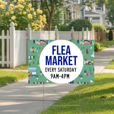 Market Patterned Template, Yard Sign