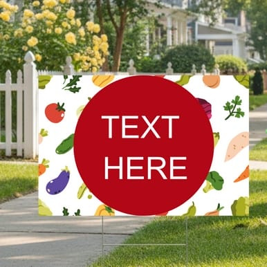 Market Patterned Template, Yard Sign (Part#: YRD1064)