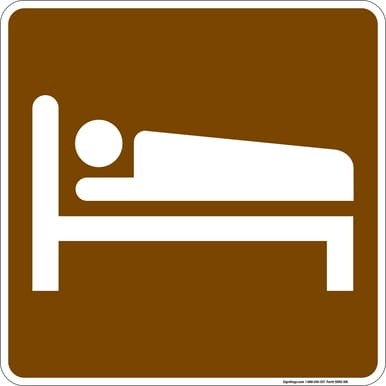 Lodging, MUTCD (Part#: SKRS-018), MUTCD Recreation - Accommodations