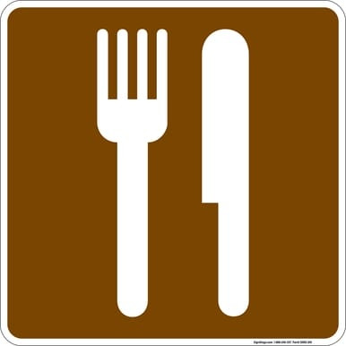 Food Service, MUTCD (Part#: SKRS-019), MUTCD Recreation - Accommodations