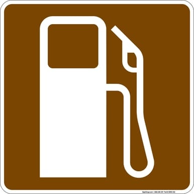 Gas Station, MUTCD (Part#: SKRS-032), MUTCD Recreation - Services