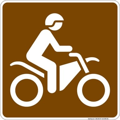 Motorbikes, MUTCD (Part#: SKRS-065), MUTCD Recreation -  Land Recreation