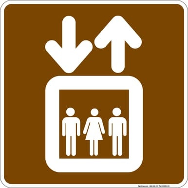 Elevator, MUTCD (Part#: SKRS-310), MUTCD Recreation - Services