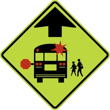 School Bus Stop Ahead, MUTCD