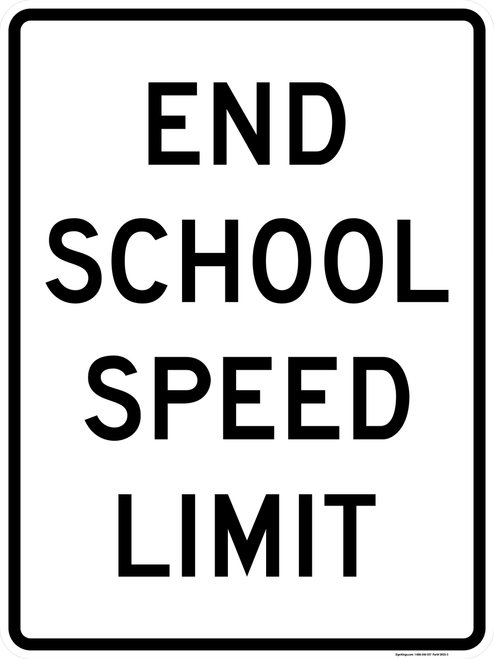 End School Speed Limit, MUTCD School